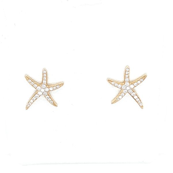 DIAMOND STARFISH EARRINGS Blue Water Jewelers Saint Augustine, FL