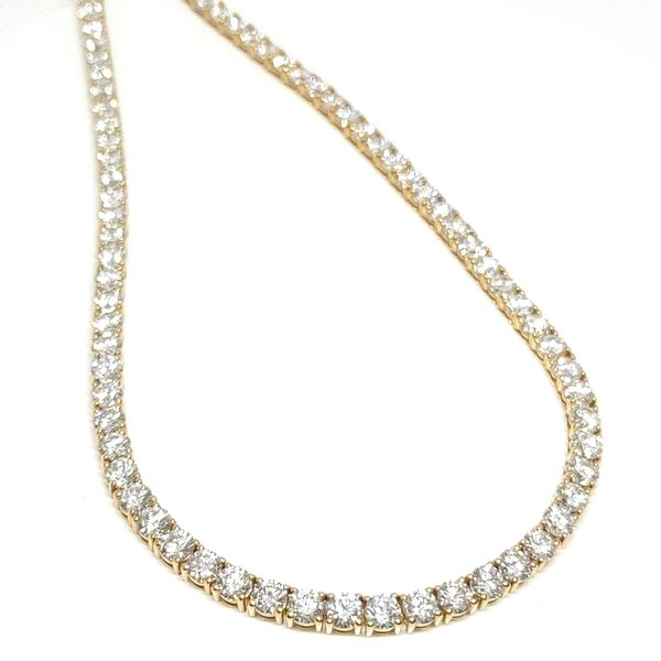 14K Yellow Gold Tennis Necklace Blue Water Jewelers Saint Augustine, FL