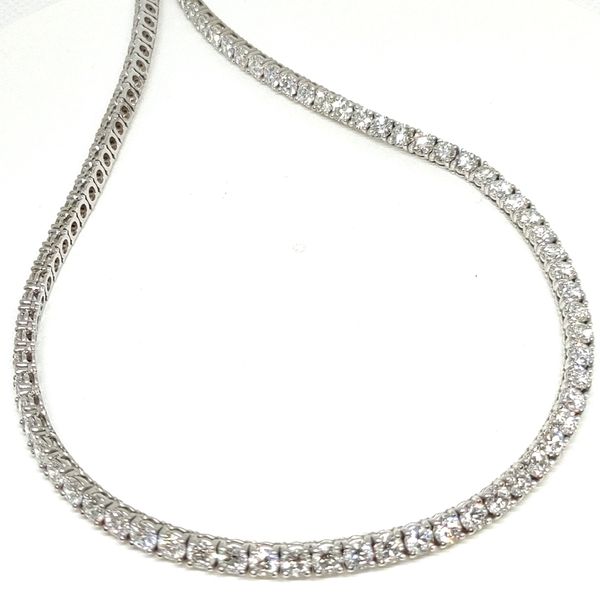 14K White Gold Tennis Necklace Blue Water Jewelers Saint Augustine, FL