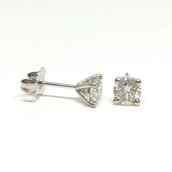 14K White Gold Stud Earrings Blue Water Jewelers Saint Augustine, FL