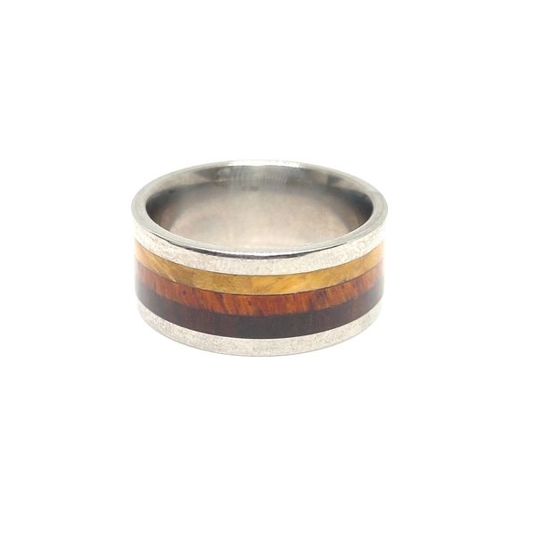 Titanium Wide Band Ring Blue Water Jewelers Saint Augustine, FL
