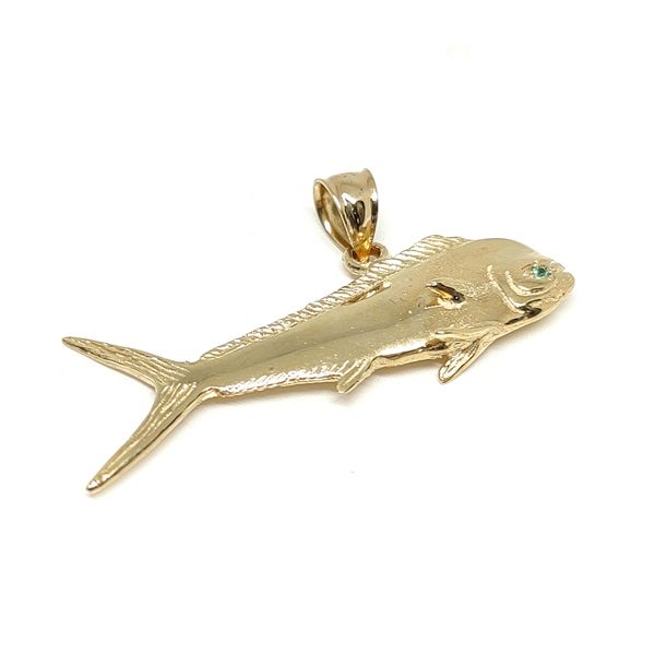 14K Yellow Gold Pendant Blue Water Jewelers Saint Augustine, FL