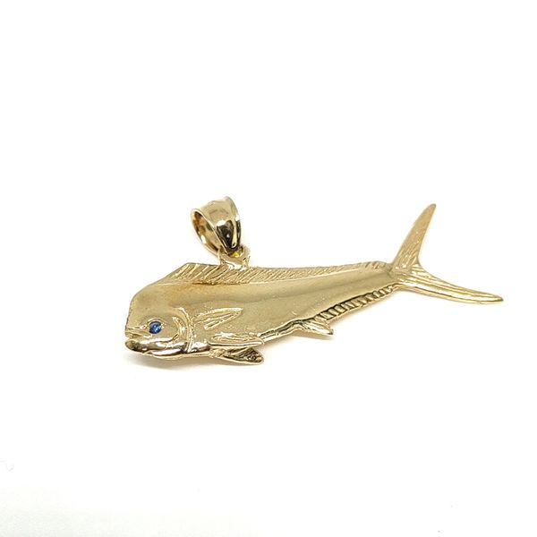 14K Yellow Gold Pendant Blue Water Jewelers Saint Augustine, FL