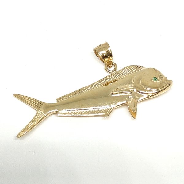 14K Yellow Gold Pendant Blue Water Jewelers Saint Augustine, FL
