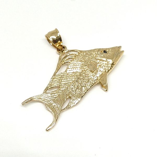 14K Yellow Gold Pendant Blue Water Jewelers Saint Augustine, FL