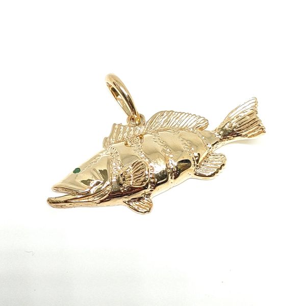 14K Yellow Gold Pendant Blue Water Jewelers Saint Augustine, FL