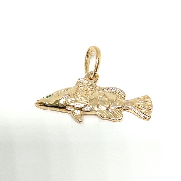 14K Yellow Gold Pendant Blue Water Jewelers Saint Augustine, FL