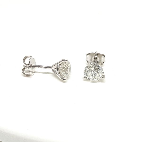 14K White Gold Stud Earrings Blue Water Jewelers Saint Augustine, FL