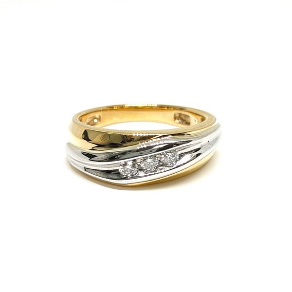 Two-Tone Wide Band Ring Blue Water Jewelers Saint Augustine, FL