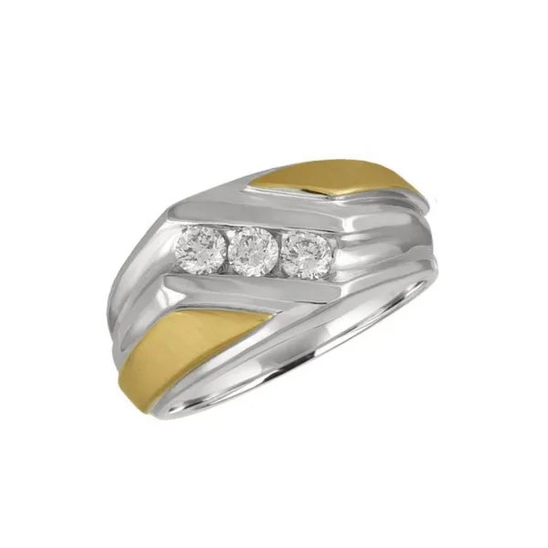Two-Tone Wide Band Ring Blue Water Jewelers Saint Augustine, FL