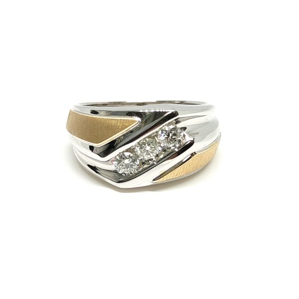Two-Tone Wide Band Ring Image 2 Blue Water Jewelers Saint Augustine, FL
