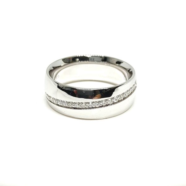 14K White Gold Wide Band Ring Blue Water Jewelers Saint Augustine, FL