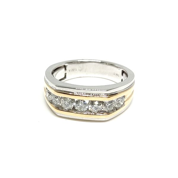 Two-Tone Wide Band Ring Blue Water Jewelers Saint Augustine, FL