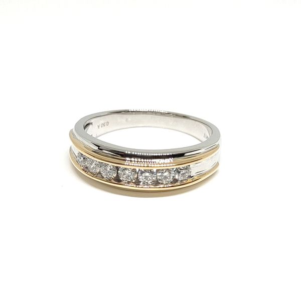 Two-Tone Wide Band Ring Blue Water Jewelers Saint Augustine, FL