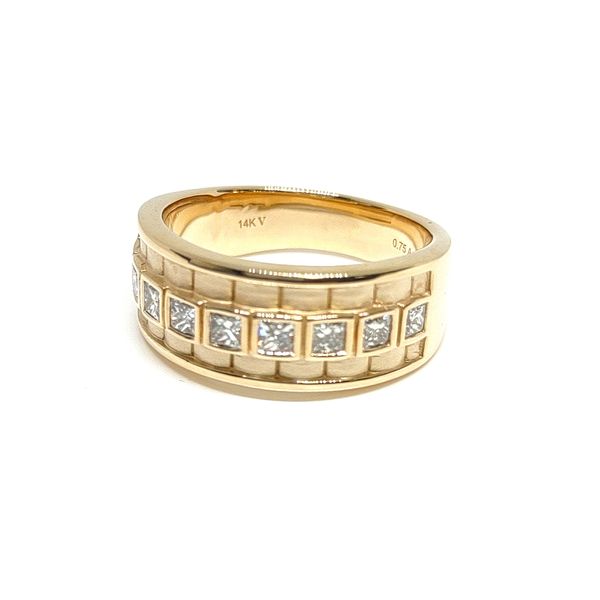 14K Yellow Gold Wide Band Ring Blue Water Jewelers Saint Augustine, FL