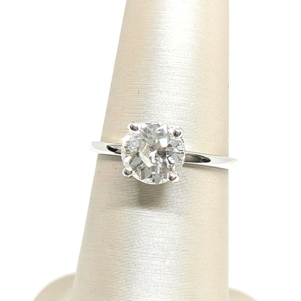 18K White Gold Hidden Halo Ring Blue Water Jewelers Saint Augustine, FL