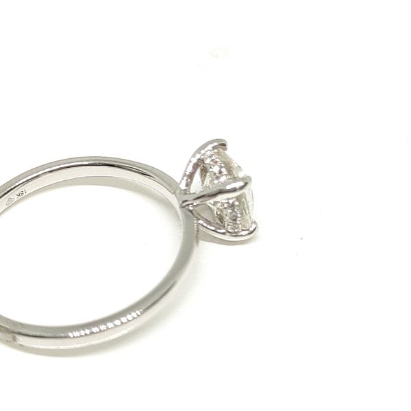 18K White Gold Hidden Halo Ring Image 2 Blue Water Jewelers Saint Augustine, FL
