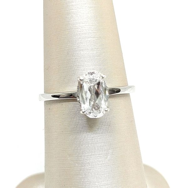 18K White Gold Hidden Halo Ring Blue Water Jewelers Saint Augustine, FL