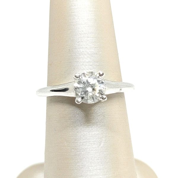 14K White Gold Hidden Halo Ring Blue Water Jewelers Saint Augustine, FL