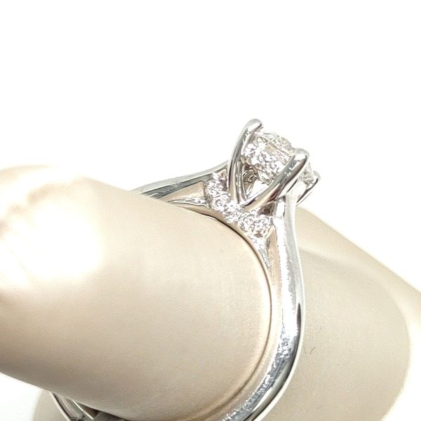14K White Gold Hidden Halo Ring Image 2 Blue Water Jewelers Saint Augustine, FL