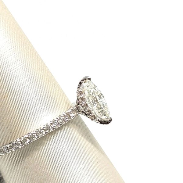 14K White Gold Hidden Halo Ring Image 2 Blue Water Jewelers Saint Augustine, FL