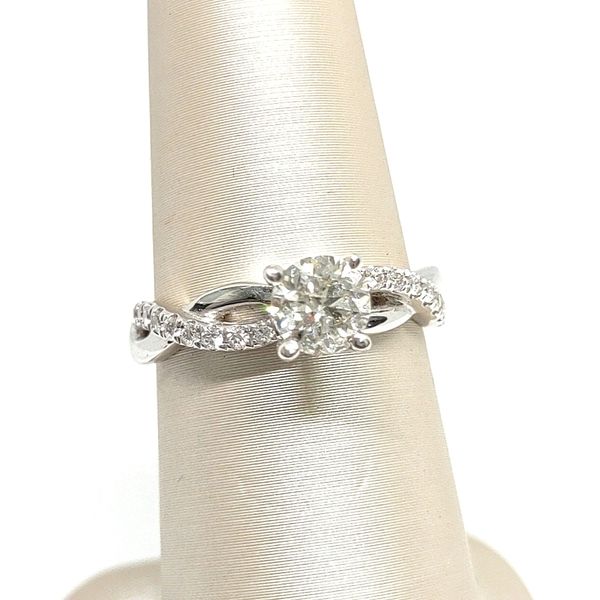 14K White Gold Twisted Ring Blue Water Jewelers Saint Augustine, FL