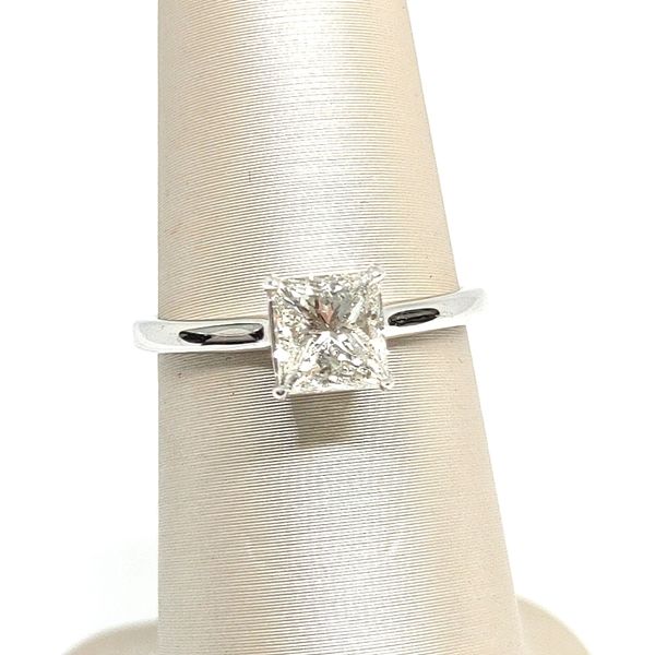 18K White Gold Solitaire Ring Blue Water Jewelers Saint Augustine, FL