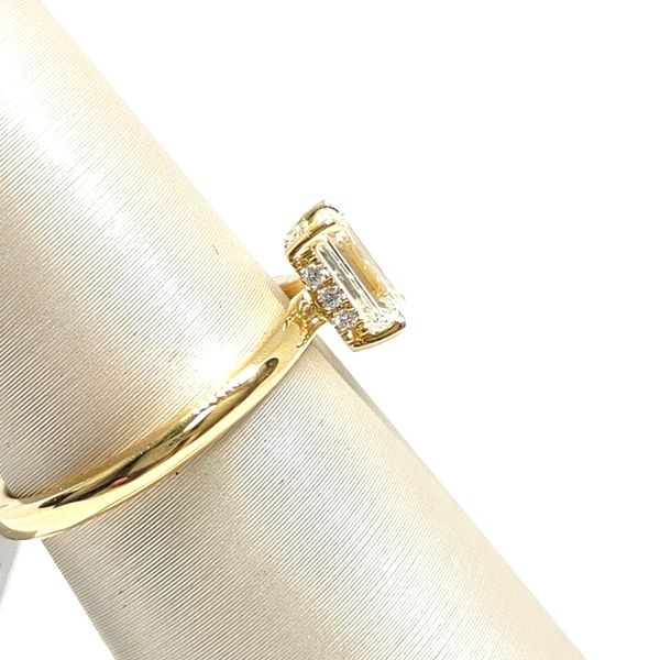 18K Yellow Gold Hidden Halo Ring Image 2 Blue Water Jewelers Saint Augustine, FL