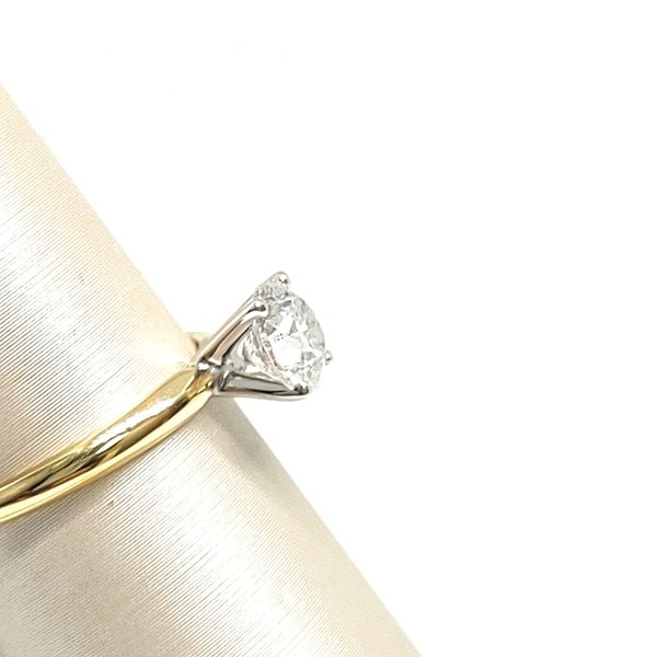 Two-Tone Solitaire Ring Image 2 Blue Water Jewelers Saint Augustine, FL