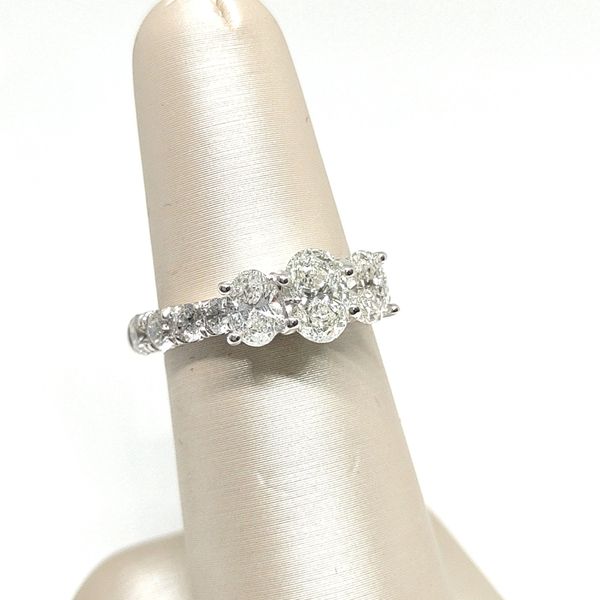 14K Halo Ring Blue Water Jewelers Saint Augustine, FL
