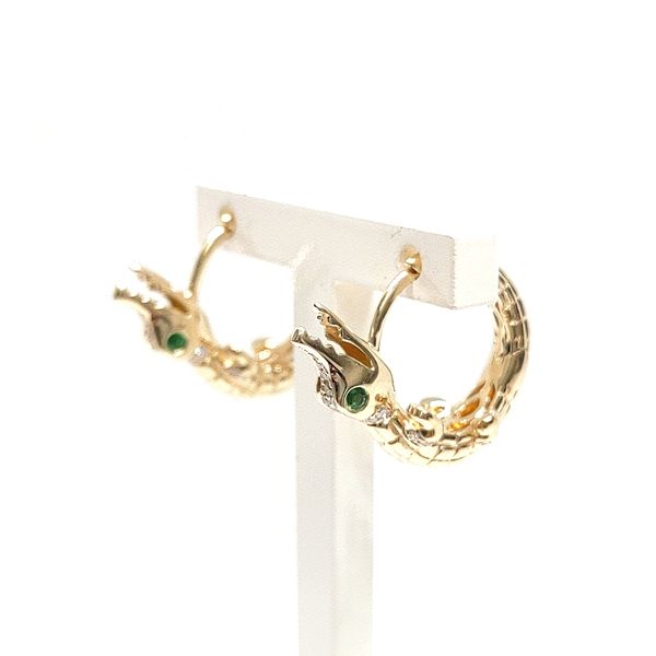 14K Yellow Gold Huggie Earrings Blue Water Jewelers Saint Augustine, FL