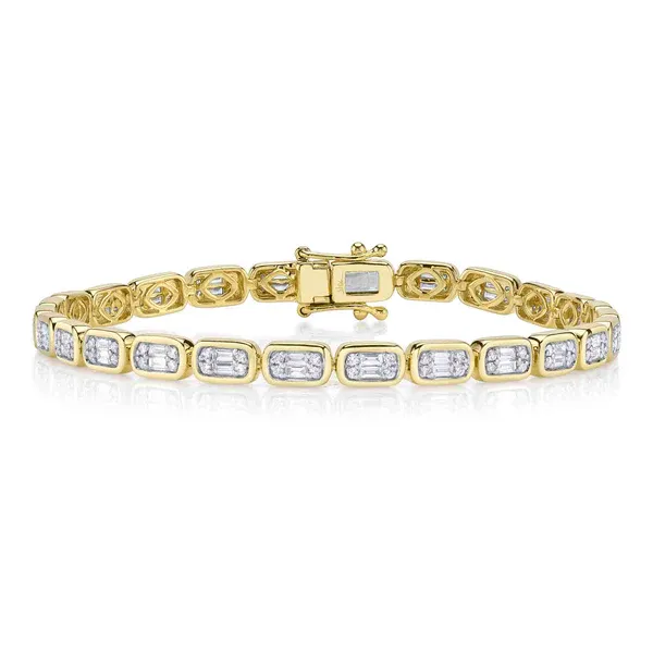 DIAMOND BAQUETTE TENNIS BRACELET Blue Water Jewelers Saint Augustine, FL