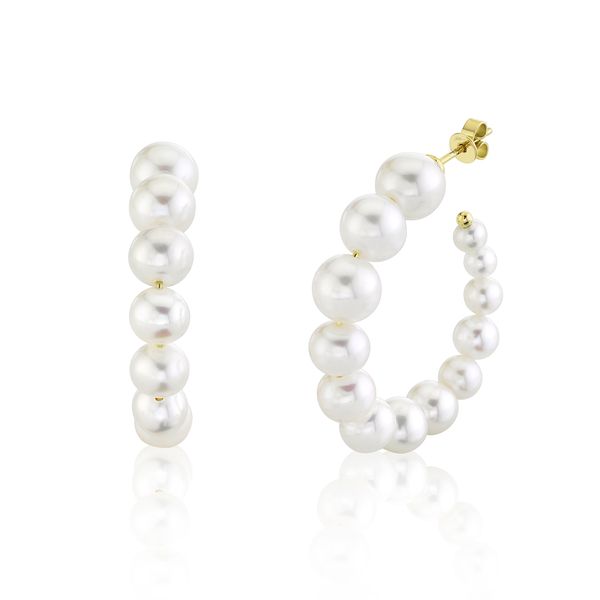 PEARL HOOP EARRINGS Blue Water Jewelers Saint Augustine, FL