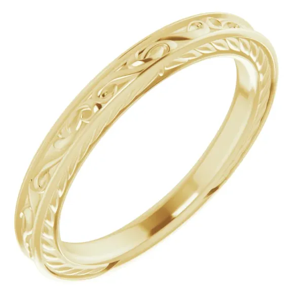 14K Yellow Gold Band Ring Blue Water Jewelers Saint Augustine, FL