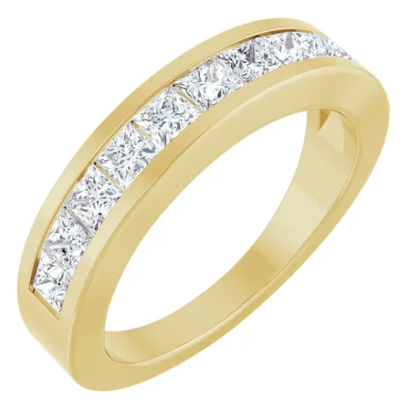 14K Yellow Gold Band Ring Blue Water Jewelers Saint Augustine, FL