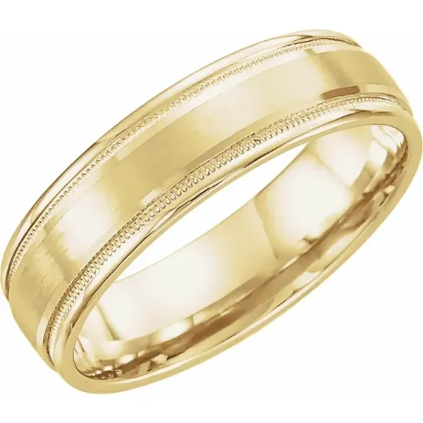 10K Yellow Gold Wide Band Ring Blue Water Jewelers Saint Augustine, FL