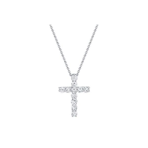 0.32 TCW DIAMOND CROSS PENDANT NECKLACE Blue Water Jewelers Saint Augustine, FL