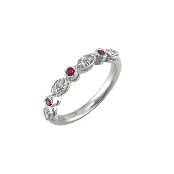 14K White Gold Band Ring Blue Water Jewelers Saint Augustine, FL