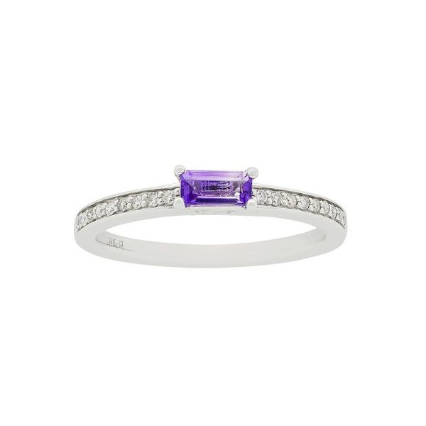 14K White Gold Stackable Ring Blue Water Jewelers Saint Augustine, FL