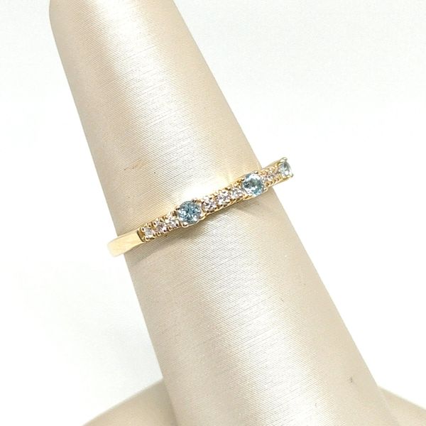 14K Yellow Gold Stackable Ring Blue Water Jewelers Saint Augustine, FL