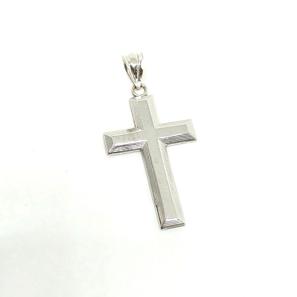 14K White Gold Religious Pendant Blue Water Jewelers St. Augustine, FL