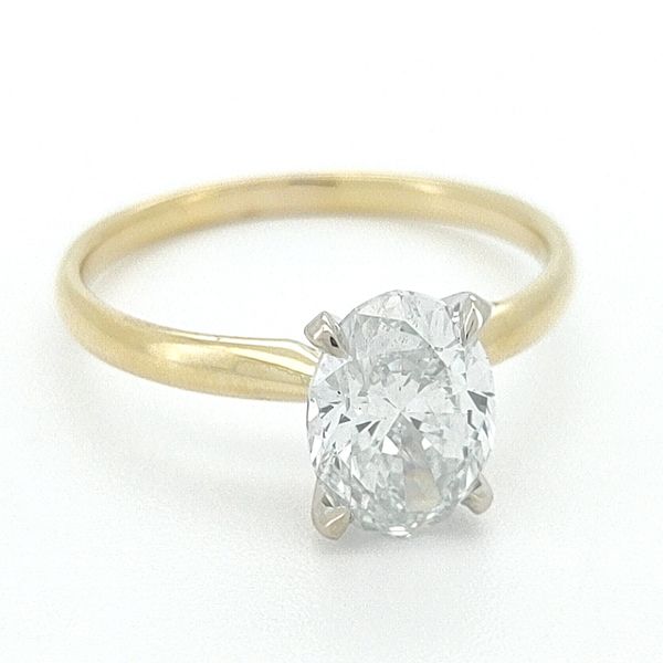 Two-Tone Solitaire Ring Blue Water Jewelers St. Augustine, FL