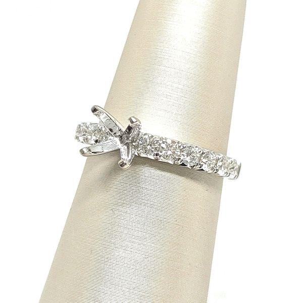 14K White Gold Ring Semi Ring Image 2 Blue Water Jewelers Saint Augustine, FL
