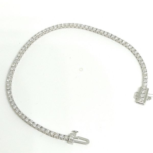 14K White Gold Tennis Bracelet Image 2 Blue Water Jewelers Saint Augustine, FL