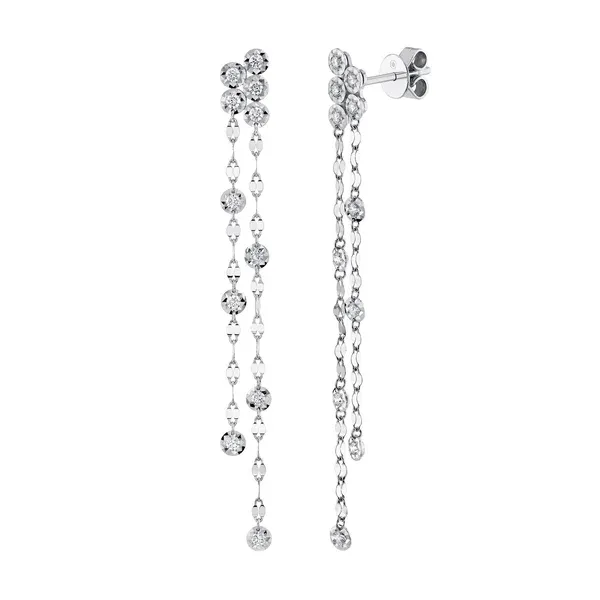 14K White Gold Dangle Earrings Blue Water Jewelers Saint Augustine, FL