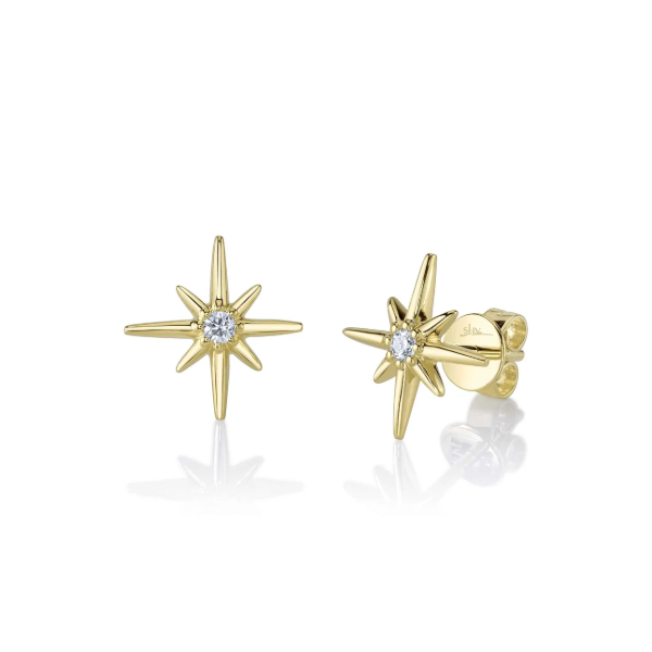 14K Yellow Gold Stud Earrings Blue Water Jewelers Saint Augustine, FL