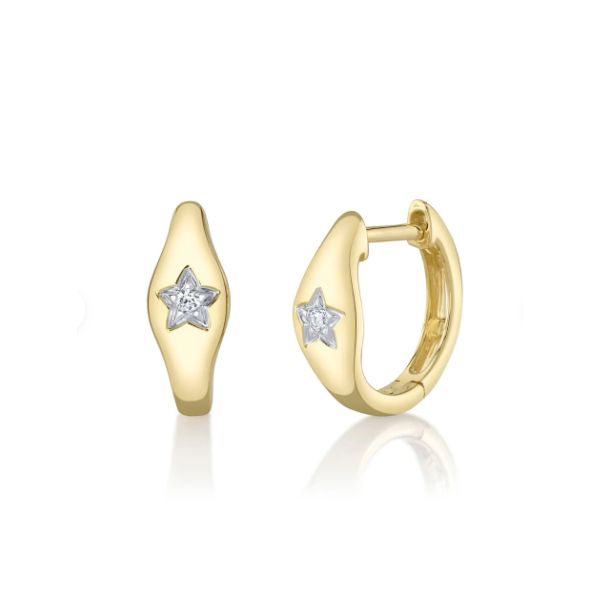 14K Yellow Gold Huggie Earrings Blue Water Jewelers Saint Augustine, FL