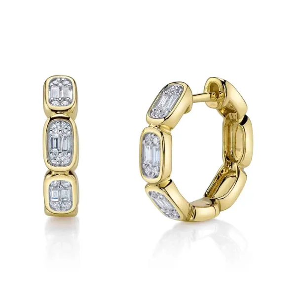 14K Yellow Gold Huggie Earrings Blue Water Jewelers Saint Augustine, FL