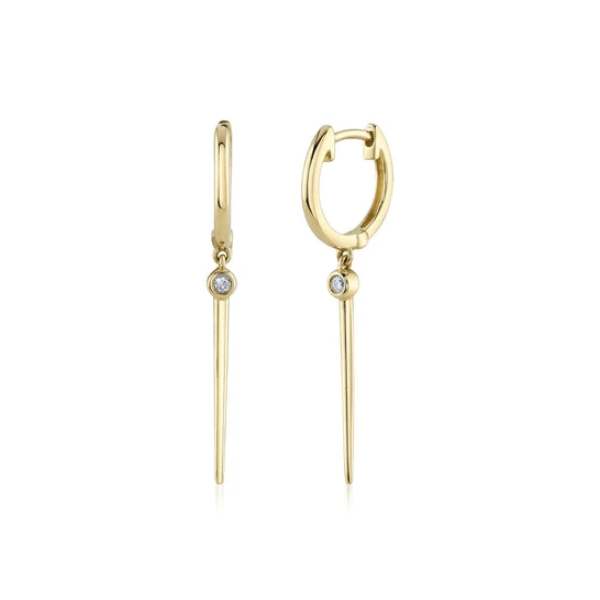14K Yellow Gold Dangle Earrings Blue Water Jewelers Saint Augustine, FL