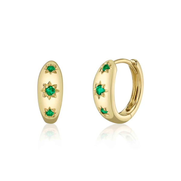 14K Yellow Gold Huggie Earrings Blue Water Jewelers Saint Augustine, FL